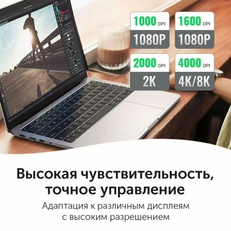 Мышь UGREEN Wireless MU001 (Light Gray) 90373 - фото 4