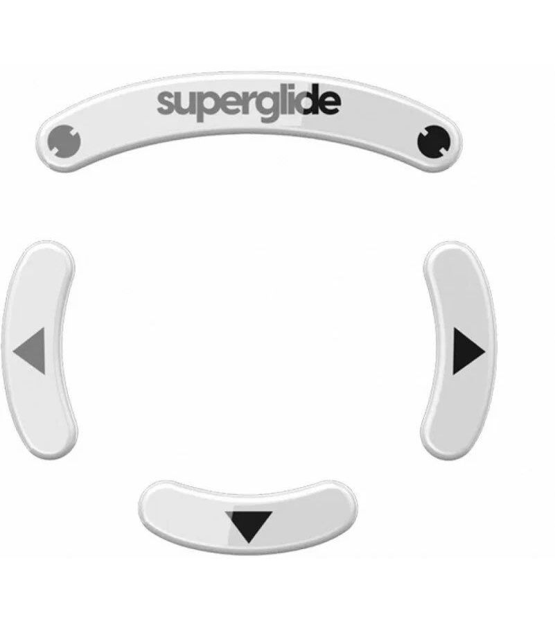 Стеклянные глайды (ножки) для мыши Pulsar Superglide для Logitech GPro Wireless [White]
