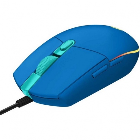 Мышь Logitech G203 LIGHTSYNC Corded Gaming Mouse USB Blue 910-005798 - фото 2