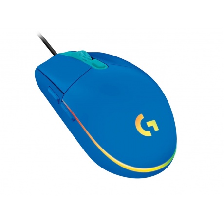 Мышь Logitech G203 LIGHTSYNC Corded Gaming Mouse USB Blue 910-005798 - фото 3