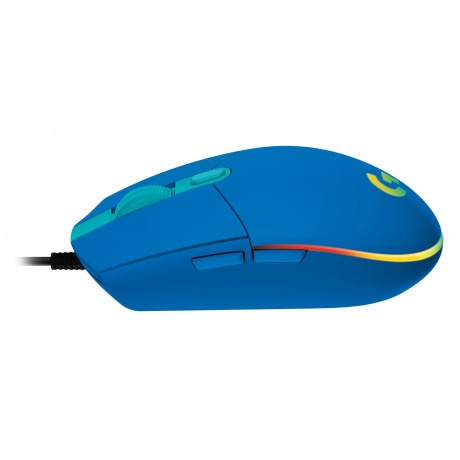 Мышь Logitech G203 LIGHTSYNC Corded Gaming Mouse USB Blue 910-005798 - фото 4