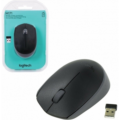 Мышь беспроводная Logitech M171 Black (910-004643) - фото 12