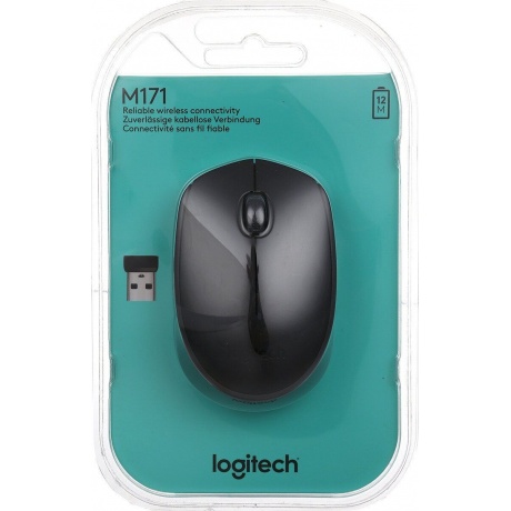 Мышь беспроводная Logitech M171 Black (910-004643) - фото 14
