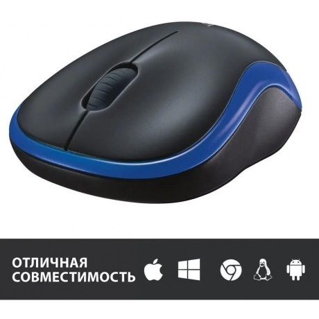 Мышь беспроводная Logitech M185 Blue (910-002632) - фото 16