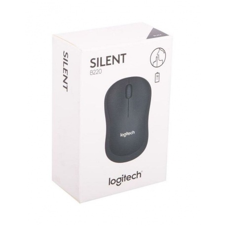Мышь беспроводная Logitech B220 Silent Black (910-005553) - фото 6