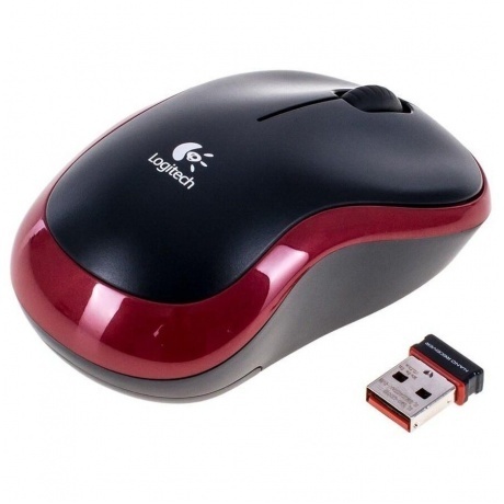 Мышь беспроводная Logitech M185 Red (910-002240 / 910-002633) - фото 3
