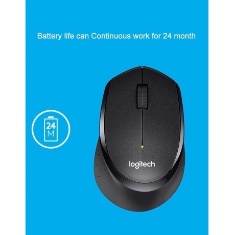 Мышь беспроводная Logitech M330 Silent Plus Black (910-004924) - фото 15