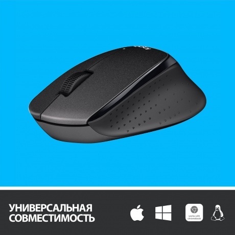 Мышь беспроводная Logitech M330 Silent Plus Black (910-004924) - фото 17