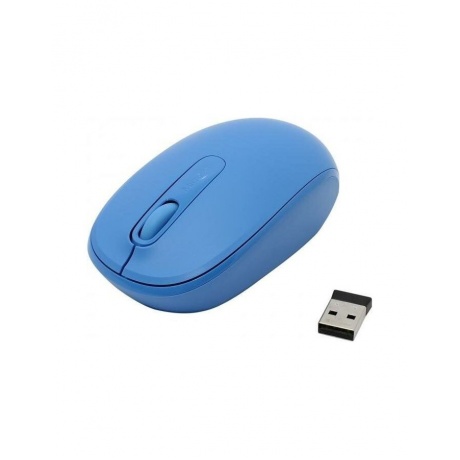 Мышь беспроводная Microsoft 1850 Cyan Blue (U7Z-00059) - фото 6