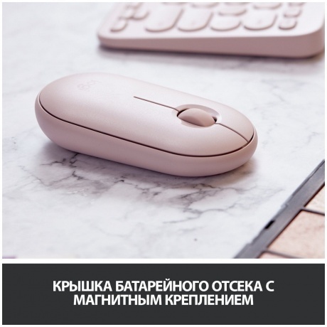 Мышь беспроводная Logitech Pebble M350 Pink (910-005575) - фото 15