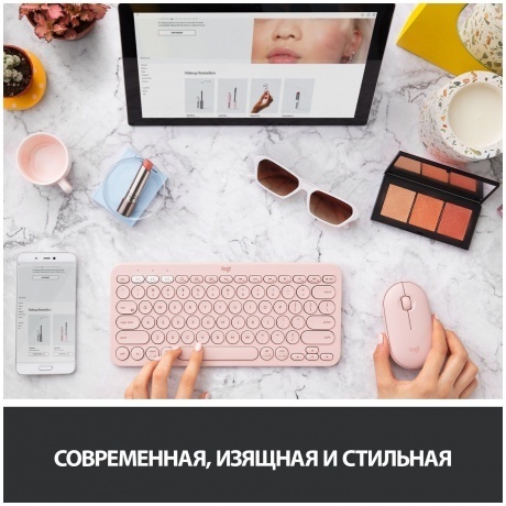 Мышь беспроводная Logitech Pebble M350 Pink (910-005575) - фото 10