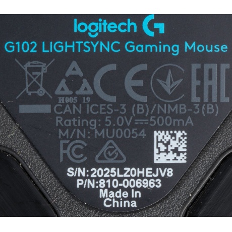 Мышь Logitech G102 LIGHTSYNC Black (910-005808) - фото 21