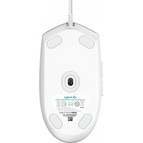 Мышь Logitech G102 LIGHTSYNC White белая (910-005809) - фото 21