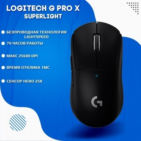 Мышь Logitech PRO X Superlight Black (910-005884) - фото 19
