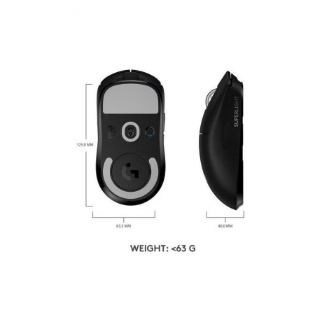 Мышь Logitech PRO X Superlight Black (910-005884) - фото 24