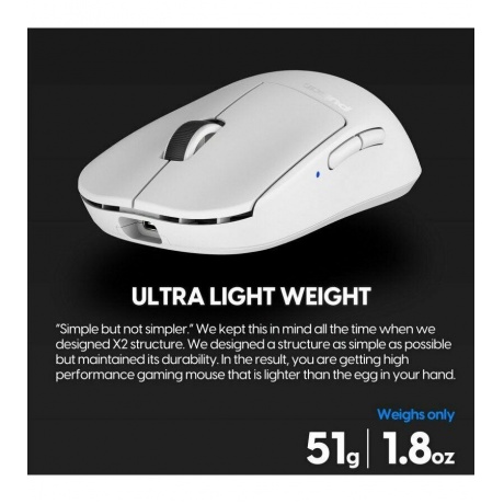 Мышь игровая Pulsar X2 V2 Wireless Size 2 (mini) White - фото 12