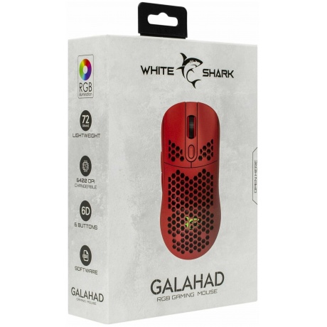 Мышь игровая White Shark GALAHAD-R GM-5007 red, - фото 8