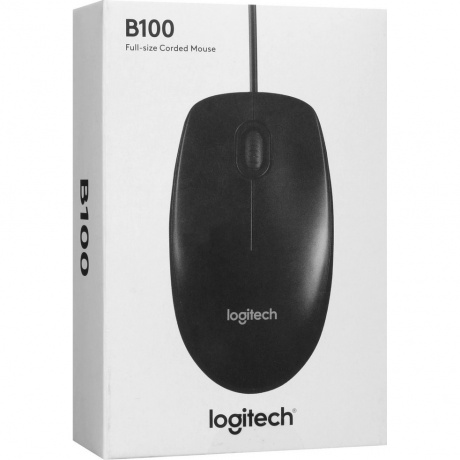Мышь Logitech B100  Black USB (910-006605) - фото 7