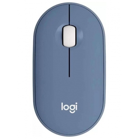 Мышь Logitech PEBBLE M350 BLUE (910-006655) - фото 1