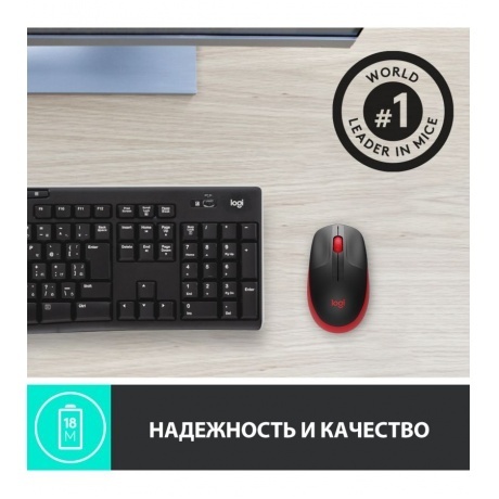 Мышь Logitech M190 RED (910-005926) - фото 3