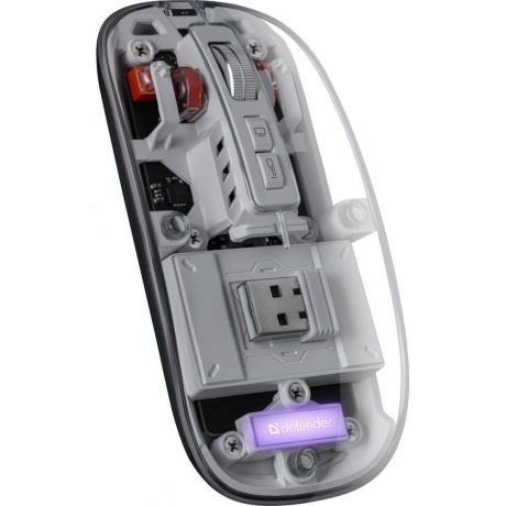 Мышь Defender IXES MM-999 LED TRANSPORENT (52999) - фото 1