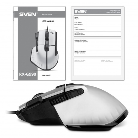 Мышь SVEN RX-G990 белая (SV-021757 - фото 13