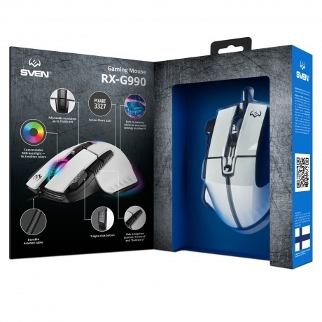 Мышь SVEN RX-G990 белая (SV-021757 - фото 14