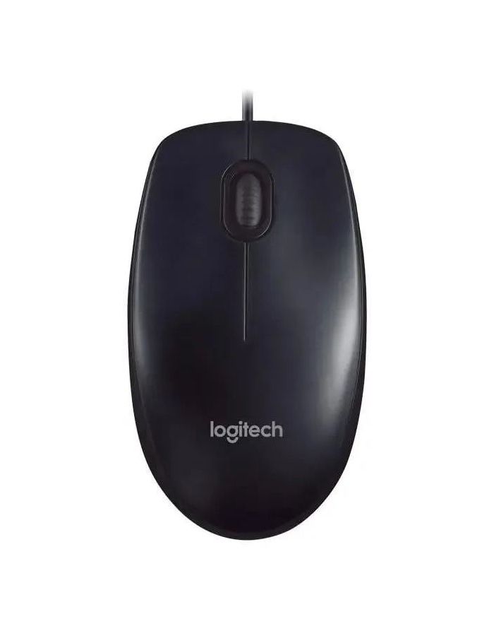 Мышь Logitech M90 Optical USB black (910-001795) мышь проводная logitech m90 чёрный серый