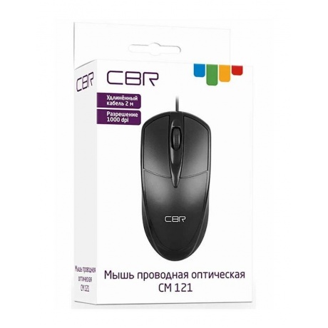 Мышь CBR CM 121 Black - фото 8
