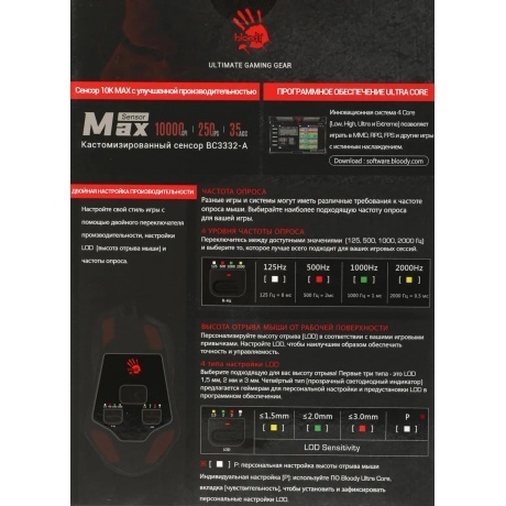 Мышь A4Tech Bloody W60 Max USB White - фото 20