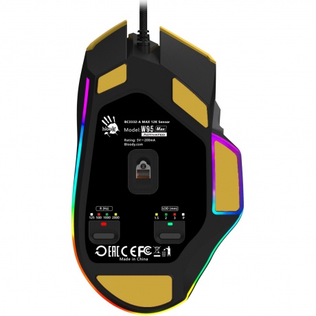 Мышь A4Tech Bloody W95 Max Sports Lime - фото 6