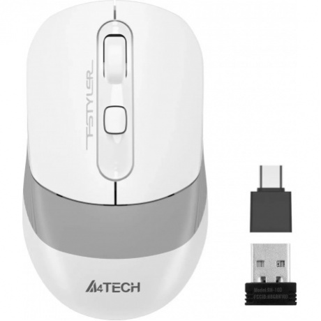 Мышь A4Tech Fstyler FG10CS Air Grayish White - фото 2