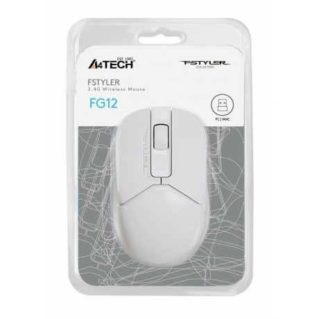 Мышь A4Tech Fstyler FG12 White - фото 9