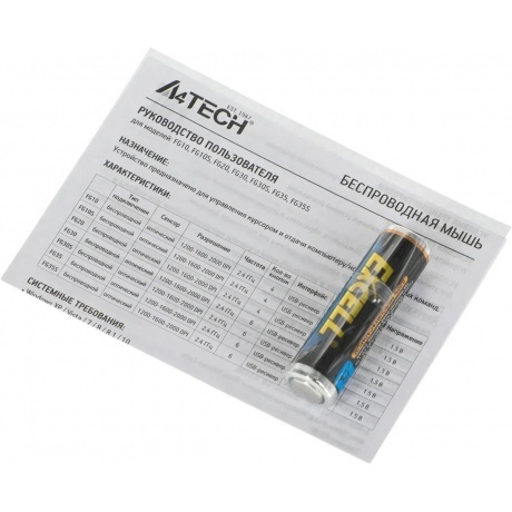 Мышь A4Tech Fstyler FG30S Grey-Orange - фото 15