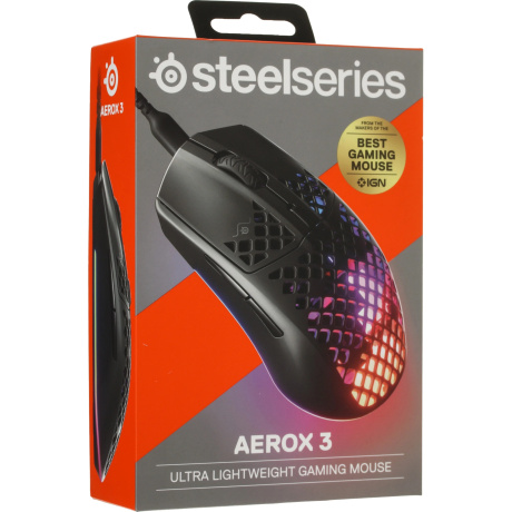 Мышь SteelSeries Aerox 3 USB Black 62599 - фото 9