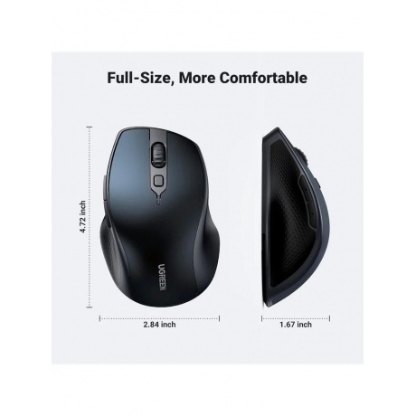 Мышь Ugreen MU101 Blue 15807 - фото 2