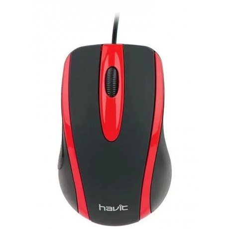 Мышь Havit HV-MS753 ЧерныйКрасный 290₽