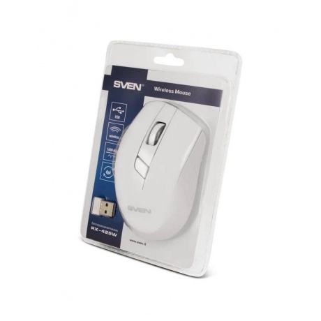 Мышь Sven RX-425W Wireless Mouse White USB - фото 6