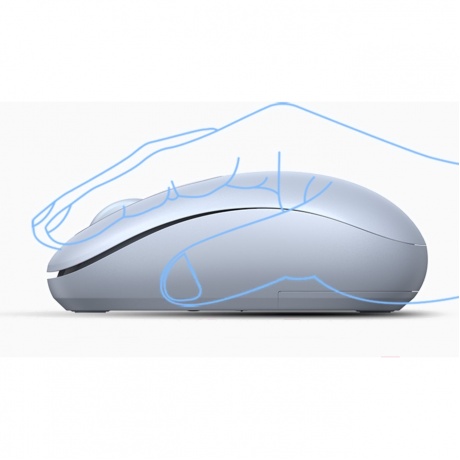 Мышь UGREEN MU105-90671 Dusty Blue (90671) - фото 3