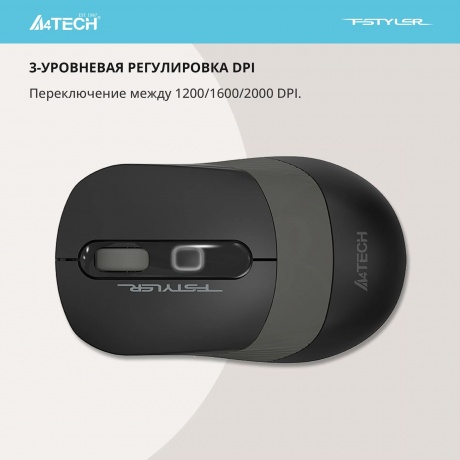 Мышь A4Tech Fstyler FG10 Black Wireless - фото 9