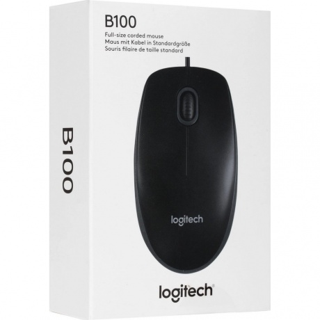 Мышь Logitech B100 Black 910-003357 - фото 7
