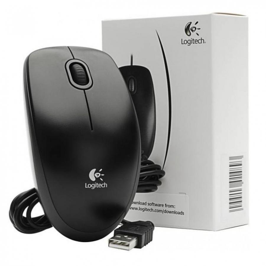 Мышь Logitech B100 Black 910-003357 цена и фото