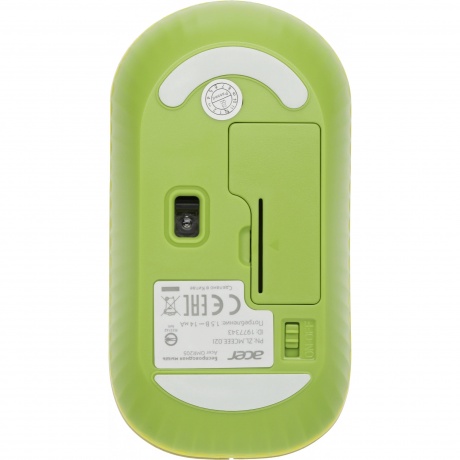Мышь Acer OMR205 зеленый/желтый (ZL.MCEEE.02J) - фото 6
