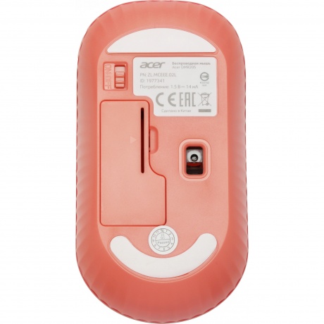 Мышь Acer OMR205 розовый/бежевый (ZL.MCEEE.02L) - фото 8