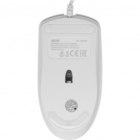 Мышь Acer OMW300 (ZL.MCECC.01V) белый - фото 3
