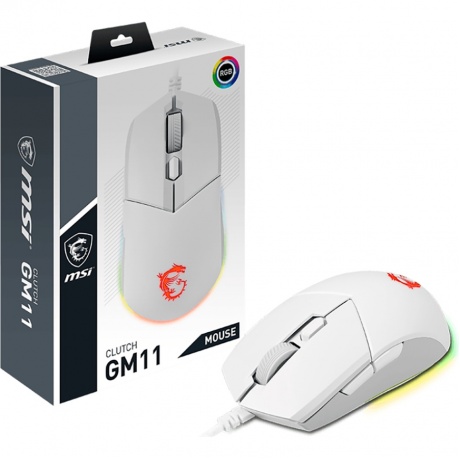 Мышь проводная MSI Clutch GM11 White - фото 3