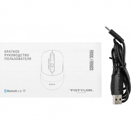 Мышь A4Tech Fstyler FB10C черный (FB10C STONE BLACK) - фото 12