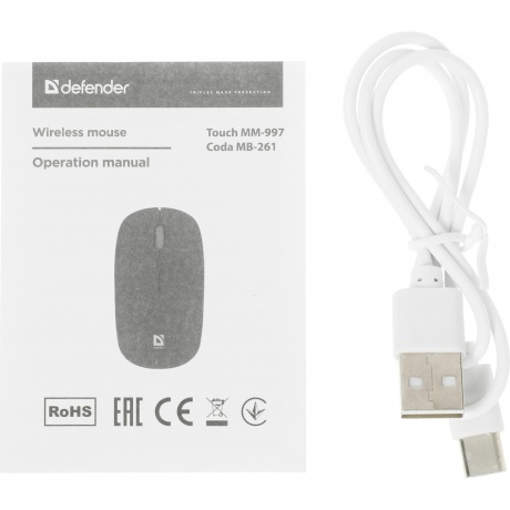 Мышь Defender Coda MB-261 blue (52263) - фото 14