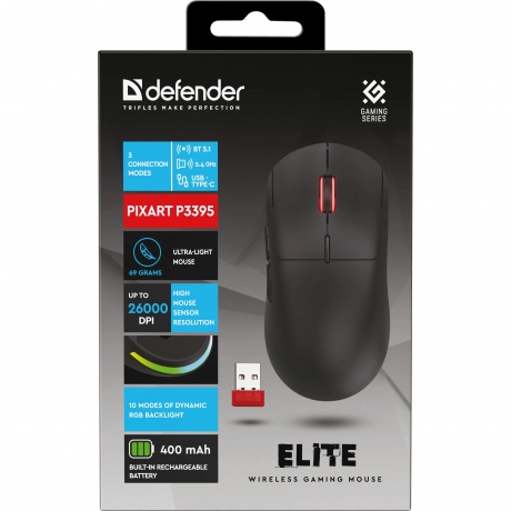 Мышь Defender Elite GM-212 black (52212) - фото 4