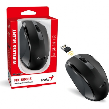 Мышь беспроводная Genius NX-8008S black (31030028400) - фото 3